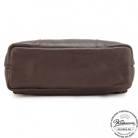 Кожаный рюкзак "Школьник" (тёмно-коричневый)